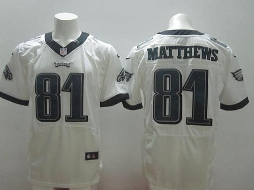  Eagles #81 Jordan Matthews White Men's Stitched NFL New Elite Jersey