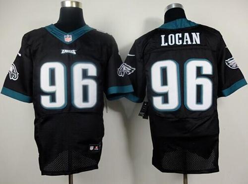  Eagles #96 Bennie Logan Black Alternate Men's Stitched NFL New Elite Jersey