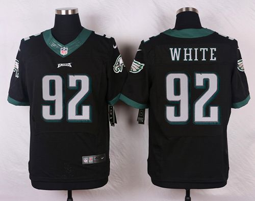  Eagles #92 Reggie White Black Alternate Men's Stitched NFL New Elite Jersey