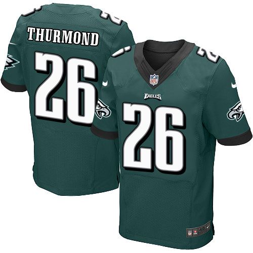  Eagles #26 Walter Thurmond Midnight Green Team Color Men's Stitched NFL New Elite Jersey