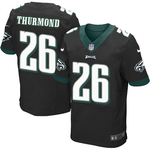  Eagles #26 Walter Thurmond Black Alternate Men's Stitched NFL New Elite Jersey