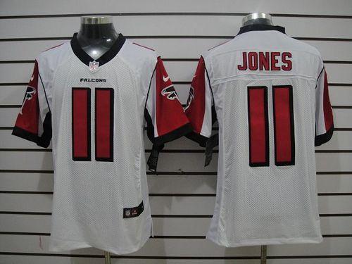  Falcons #11 Julio Jones White Men's Stitched NFL Elite Jersey