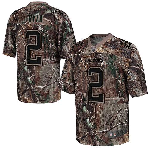  Falcons #2 Matt Ryan Camo Men's Stitched NFL Realtree Elite Jersey