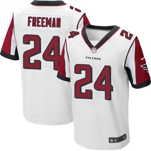  Falcons #24 Devonta Freeman White Men's Stitched NFL Elite Jersey