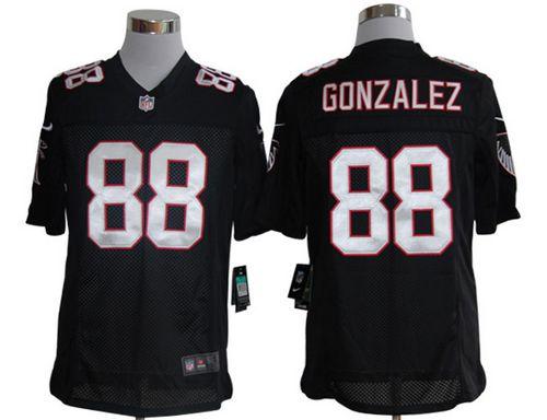  Falcons #88 Tony Gonzalez Black Alternate Men's Stitched NFL Limited Jersey