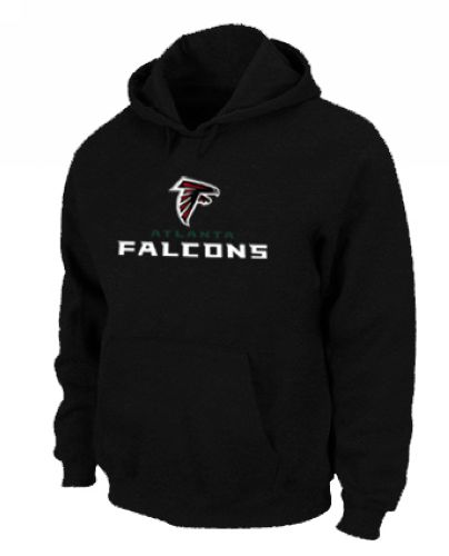 Atlanta Falcons Authentic Logo Pullover Hoodie Black