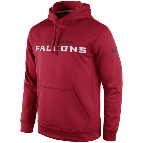 Atlanta Falcons  KO Wordmark Performance Hoodie Red