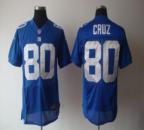  Giants #80 Victor Cruz Royal Blue Team Color Men's Stitched NFL Elite Jersey