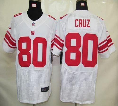  Giants #80 Victor Cruz White Men's Stitched NFL Elite Jersey
