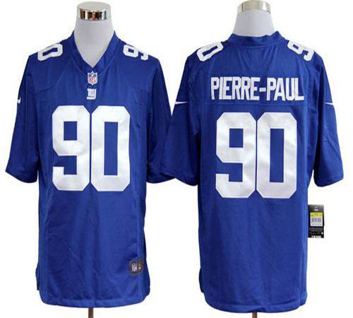  Giants #90 Jason Pierre Paul Royal Blue Team Color Men's Stitched NFL Game Jersey