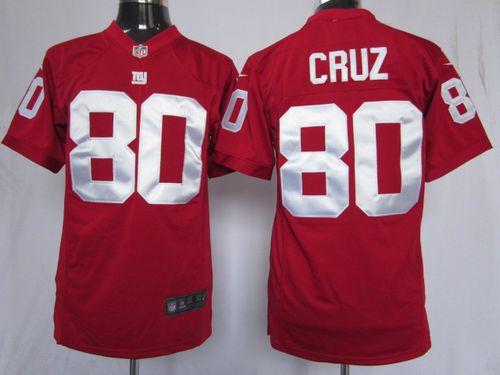  Giants #80 Victor Cruz Red Alternate Men's Stitched NFL Game Jersey