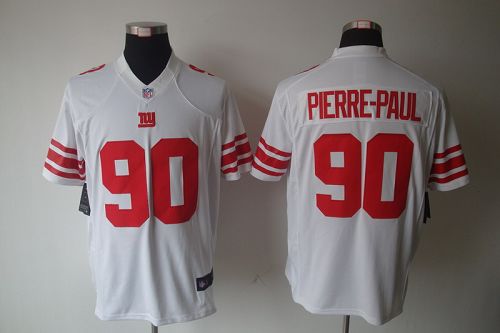  Giants #90 Jason Pierre Paul White Men's Stitched NFL Limited Jersey
