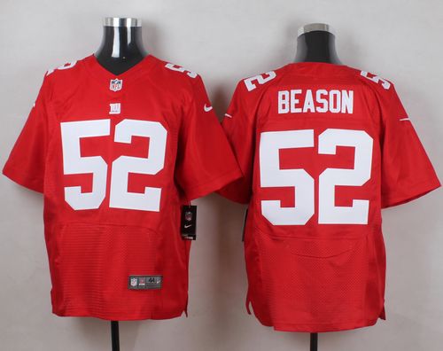  Giants #52 Jon Beason Red Alternate Men's Stitched NFL Elite Jersey