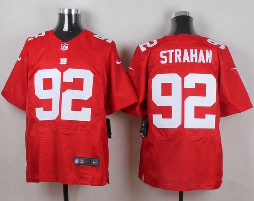  Giants #92 Michael Strahan Red Alternate Men's Stitched NFL Elite Jersey