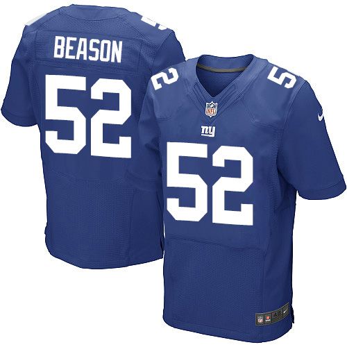  Giants #52 Jon Beason Royal Blue Team Color Men's Stitched NFL Elite Jersey