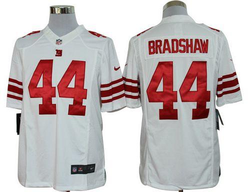  Giants #44 Ahmad Bradshaw White Men's Stitched NFL Limited Jersey