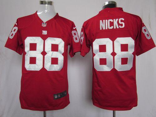  Giants #88 Hakeem Nicks Red Alternate Men's Stitched NFL Game Jersey