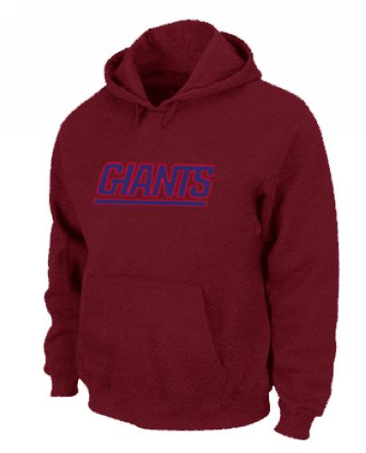 New York Giants Authentic Logo Pullover Hoodie Red