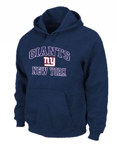 New York Giants Heart & Soul Pullover Hoodie Dark Blue