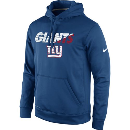 New York Giants  Kick Off Staff Performance Pullover Hoodie Royal