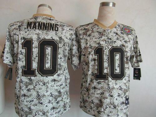  Giants #10 Eli Manning Camo Men's Stitched NFL Elite USMC Jersey