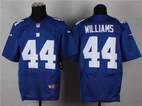  Giants #44 Andre Williams Royal Blue Team Color Men's Stitched NFL Elite Jersey
