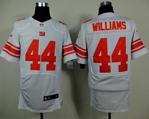  Giants #44 Andre Williams White Men's Stitched NFL Elite Jersey