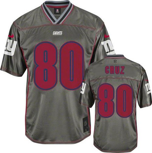  Giants #80 Victor Cruz Grey Men's Stitched NFL Elite Vapor Jersey