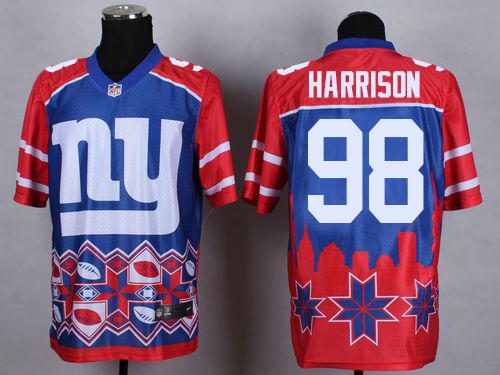  Giants #98 Damon Harrison Blue Men's Stitched NFL Elite Noble Fashion Jersey