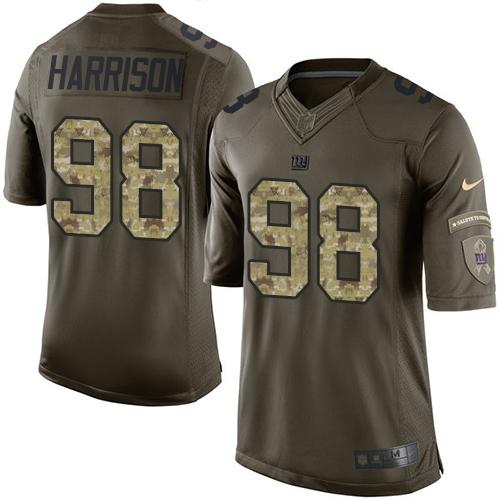 Giants #98 Damon Harrison Green Men's Stitched NFL Limited Salute to Service Jersey