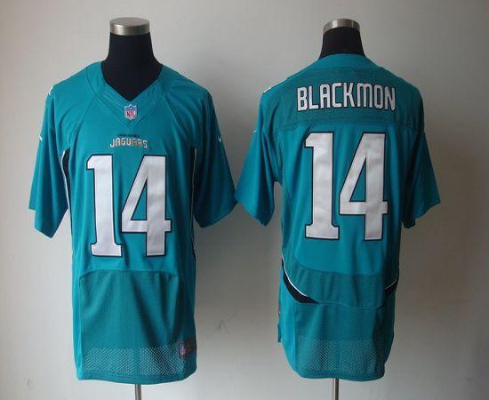  Jaguars #14 Justin Blackmon Teal Green Team Color Men's Stitched NFL Elite Jersey