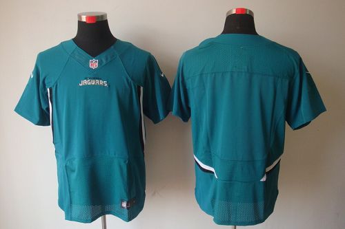  Jaguars Blank Teal Green Team Color Men's Stitched NFL Elite Jersey