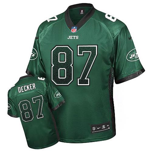  Jets #87 Eric Decker Green Team Color Men's Stitched NFL Elite Drift Fashion Jersey