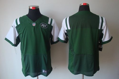  Jets Blank Green Team Color Men's Stitched NFL Elite Jersey