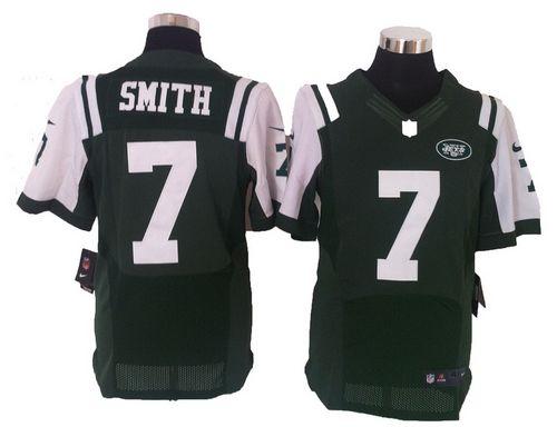  Jets #7 Geno Smith Green Team Color Men's Stitched NFL Elite Jersey