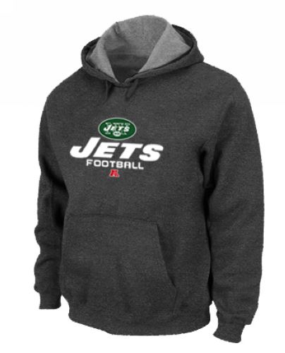 New York Jets Critical Victory Pullover Hoodie Dark Grey