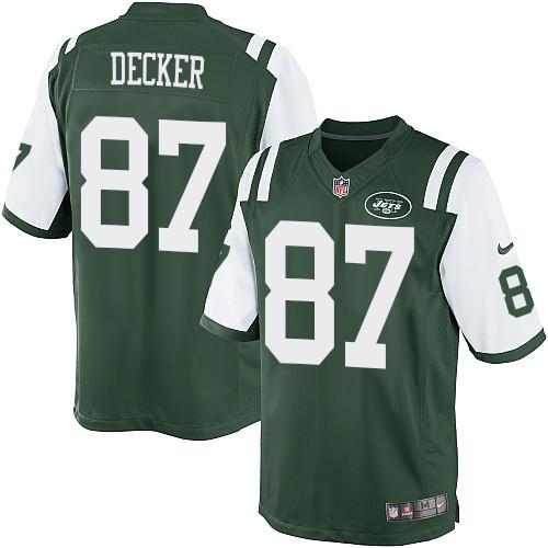  Jets #87 Eric Decker Green Team Color Men's Stitched NFL Limited Jersey