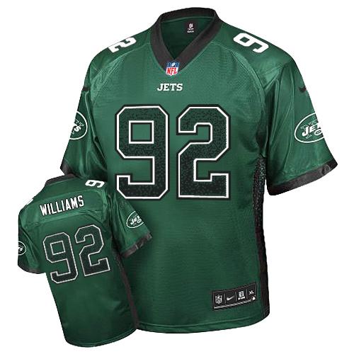  Jets #92 Leonard Williams Green Team Color Men's Stitched NFL Elite Drift Fashion Jersey