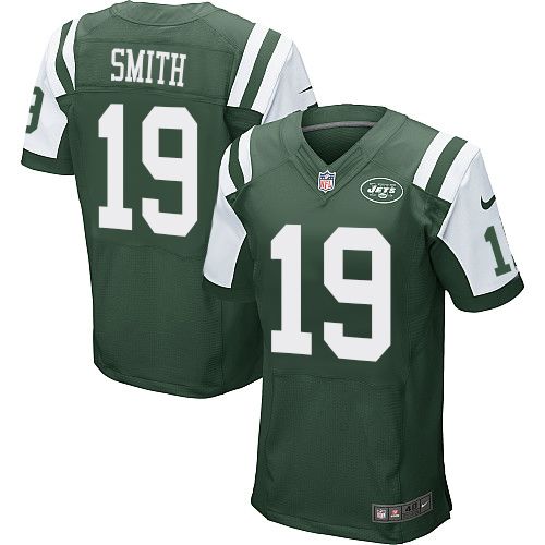  Jets #19 Devin Smith Green Team Color Men's Stitched NFL Elite Jersey