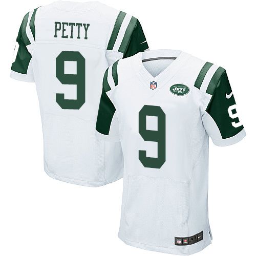  Jets #9 Bryce Petty White Men's Stitched NFL Elite Jersey