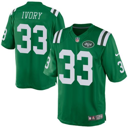  Jets #33 Chris Ivory Green Men's Stitched NFL Elite Rush Jersey