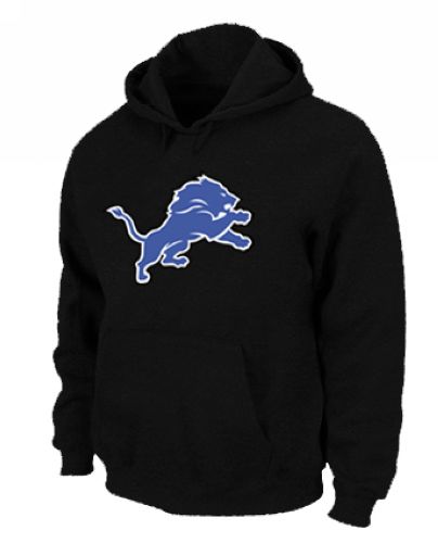 Detroit Lions Logo Pullover Hoodie Black
