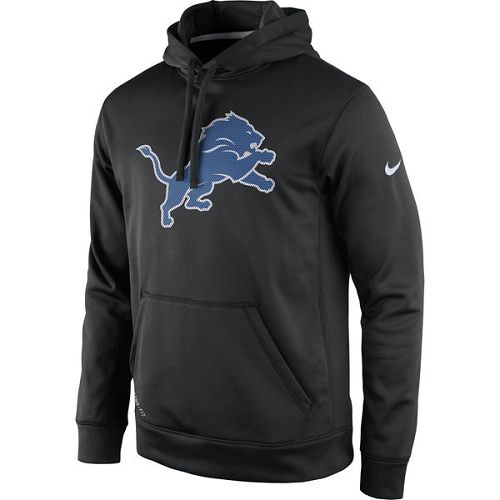 Men's Detroit Lions  Black Practice Performance Pullover Hoodie