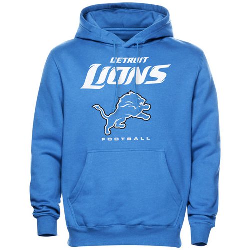 Detroit Lions Critical Victory Pullover Hoodie Light Blue