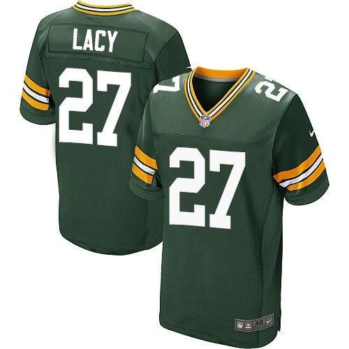  Packers #27 Eddie Lacy Green Team Color Men's Stitched NFL Elite Jersey