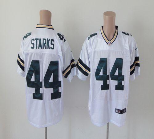  Packers #44 James Starks White Men's Stitched NFL Elite Jersey