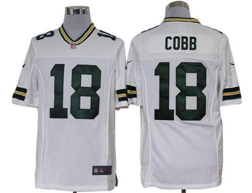  Packers #18 Randall Cobb White Men's Stitched NFL Limited Jersey