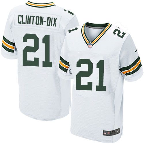  Packers #21 Ha Ha Clinton Dix White Men's Stitched NFL Elite Jersey