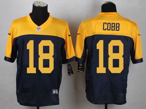  Packers #18 Randall Cobb Navy Blue Alternate Men's Stitched NFL New Elite Jersey