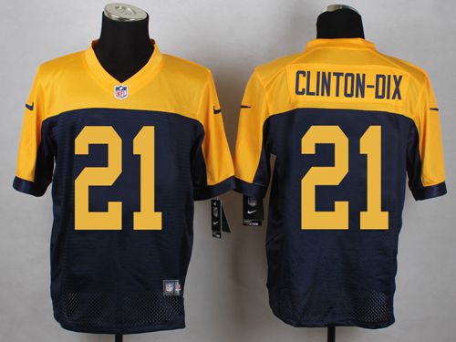  Packers #21 Ha Ha Clinton Dix Navy Blue Alternate Men's Stitched NFL New Elite Jersey
